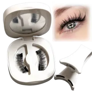 LuxeLashes Magnetic Eyelashes without Eyeliner Reusable Magnetic Eyeashes with Applicator No Glue Needed Magnetic Lashes Kit Cat Eye Magnetic Eyelashes Natural Look by LuxeLashes