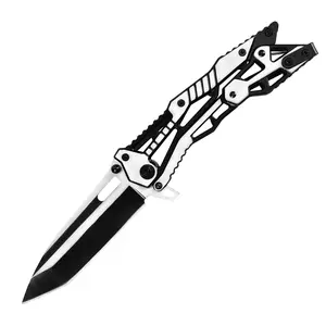 Multifunctional Hollow Out Folding EDC Pocket Knife, 3Mm Thick Stainless Steel Blade With Pocket Clip For Daily Outdoor Carry