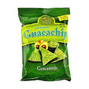 El Sabroso Avocado Flavored Tortilla Chips 85g - Crispy Corn Snacks for Parties & Snacking