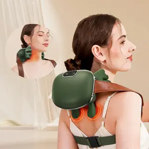 4D Deep Kneading Neck & Shoulder Massager with Heating – Electric Bionic Human Hand Shiatsu Massager for Targeted Deep Relaxation in Neck and Back