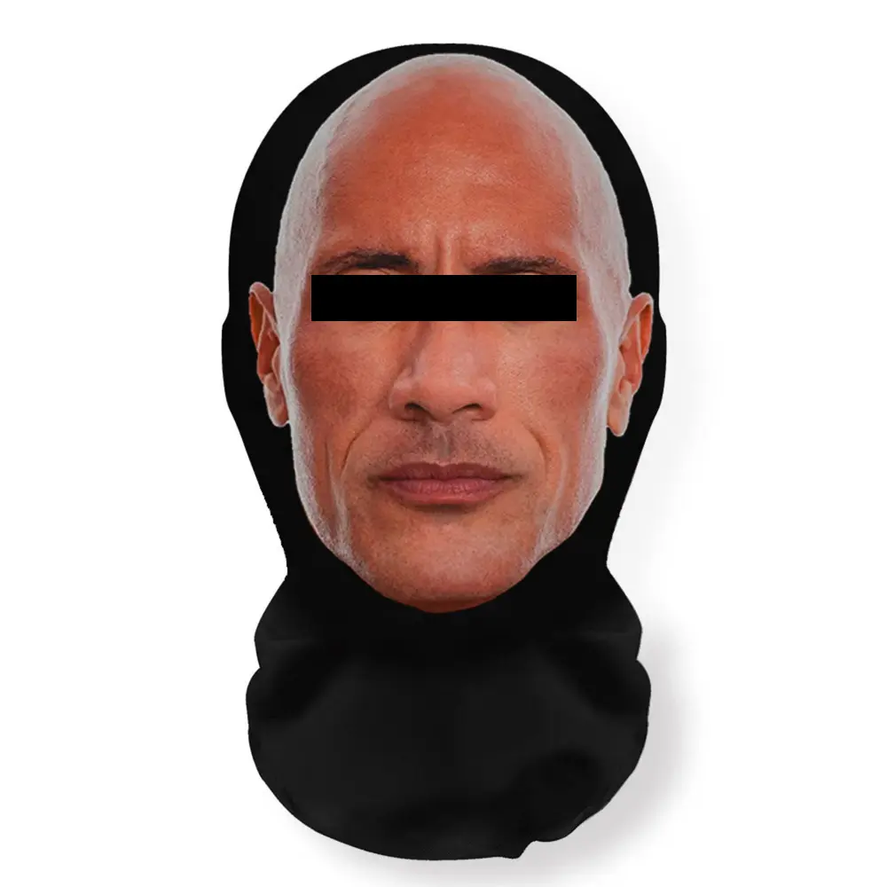3D Mesh Realistic Celebrity Full Cover Mask & Headpiece - Lightweight, Adjustable, Ultra-Fine Fiber, Super-Stretch Fit, Breathable, Optical Illusion Cosplay Prop - Halloween, Birthday, New Years Eve Ceremony Festive Party Accessory, Comfortable