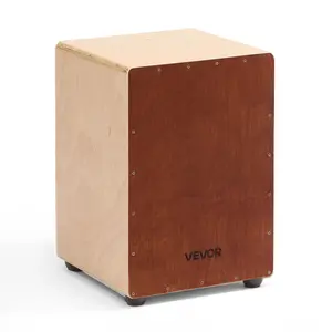 VEVOR Cajon Box Drum Wooden Birchwood Percussion Instrument Bass Drum with Snare Wires