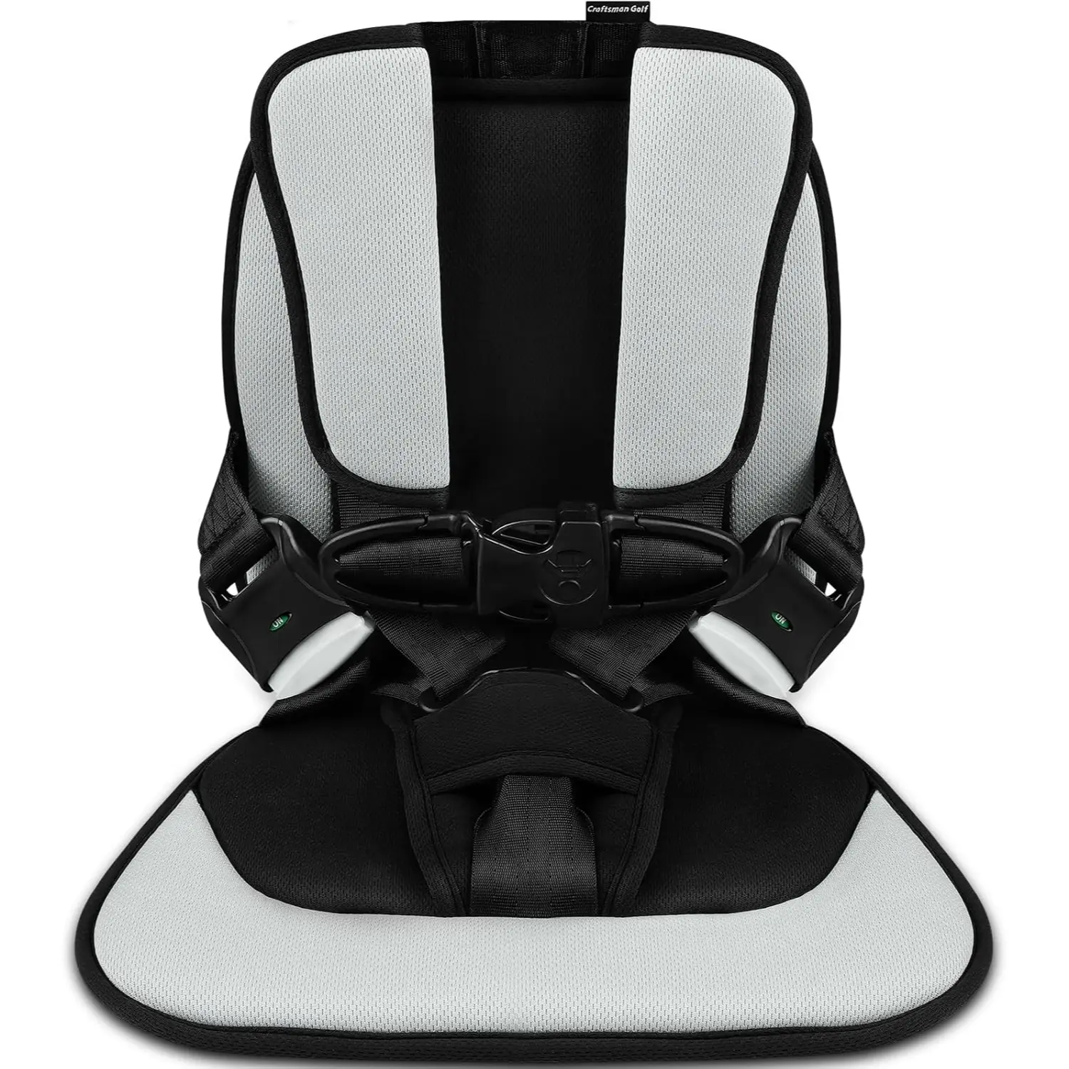 Craftsman Golf Gray Child Positioner for Golf Carts 5 Point Harness to Keeps Kids Secure in Golf Cart Universal Fit for Most Golf Carts