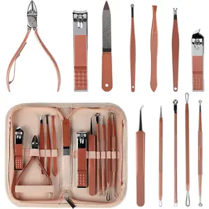 Pimple Popper Tool Kit,Acne Removal Kit and Manicure Set 12 in 1,Pimple Extractor,Comedones Extractor and Acne Needle,Suitable for Facial Beauty and Removal,and Also A Great Gift Choice.