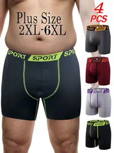 Men's Plus Size Underwear Set, Breathable Comfort Casual Home Wear, Ideal for Gym Running, Valentine's Day Sexy Gift