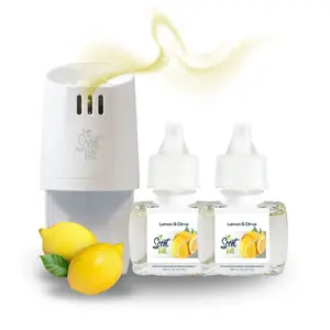 100% Natural Lemon & Citrus Plug in Refill Air Freshener Starter Kit