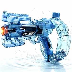2026LED Electric Water Blaster with Space Energy Ring Design, High-pressure & Long-range, Large Capacit【Safe & Harmless Water Gun Toy】