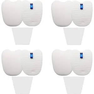 Vacuum Replacement Filters for Shark Rocket Vacuum HV345 HV343AMZ ZS350 ZS351 ZS352 HV320 HV321 HV322 HV324Q HV345 HV401, 4 &Felt Filters + 4 -Filters, Part # XPMFK320&1084FTV320