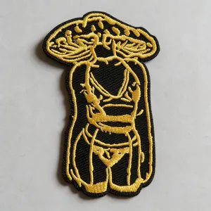 Mushroom Magic Embroidered Patch, Back Adhesive Iron-On, Suitable for Clothes Jackets Hats Accessories, Decorative Fabric Repair