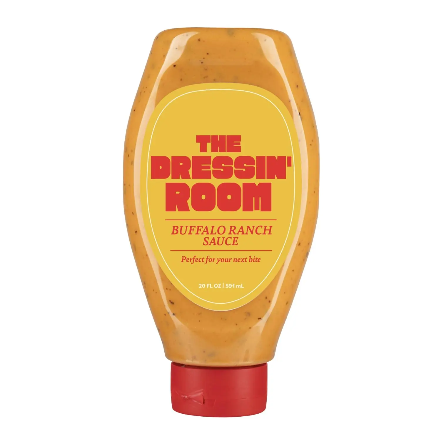 The Dressin' Room Buffalo Ranch Sauce – Spicy Creamy Ranch Dipping Sauce, Thick & Tangy, Perfect for Chicken, Fries & Pizza – Easy Squeeze Inverted Bottle – 20 FL OZ