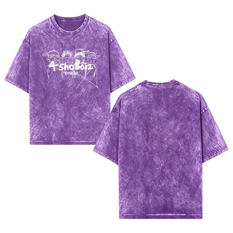 [EOVCAU][Sale Up To 60%]Lngshot Kpop Boy Group Shirt, Gen 5 Kpop shirt, Kpop Inspired T-Shirt, Gift for Women Men，4shoBoiz Vintage Acid Wash Oversized Tee - Streetwear Hip-Hop Sketch Graphic T-Shirt，Y2K Aesthetic Rap Group Graphic Tee #HipHopStreetwear
