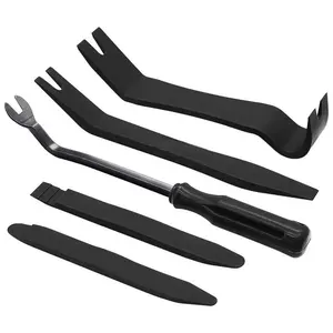 Car Pry Bar Tool Kit, 5pcs/set Car Trim Removal Tool Kit, No-scratch Plastic Pry Tool Kit, Vehicle Interior Door Panel Fastening Clip Removal Tool Kit, Car Repair Tool, Automotive Repair Tools, Automotive Maintenance Tools