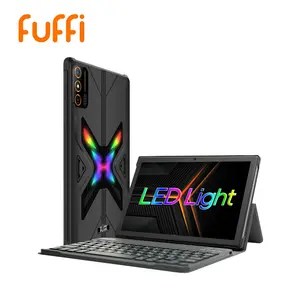 Fuffi Smart Tablet, 10.1-Inch HD Screen, Octa-Core Processor, 4GB RAM, 64GB ROM, 5000mah Battery, Shockproof Case, Keyboard, Mouse, Stylus, Tablet with Keyboard