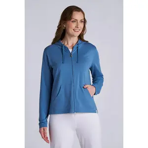 Women's Seaside Zip-Up Hoodie | Blue Dusk