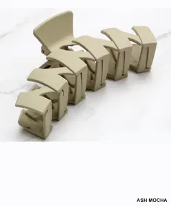 2 PACK HAIR CLAW CLIPS ASH MOCHA