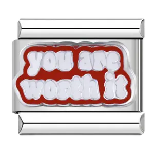you are worth it (Original Italian Charm Bracelet)