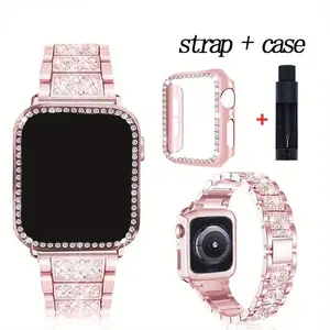 Girl Metal Strap + Case For Apple Watch Band Ultra Bracelet Wristband for iwatch Series 11 10 9 8 7 6 5 4 46mm 40 41 42mm Women