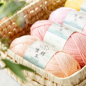 Combed Cotton 5 ply 3 pack- 60 Cotton 40 Acrylic Yarn