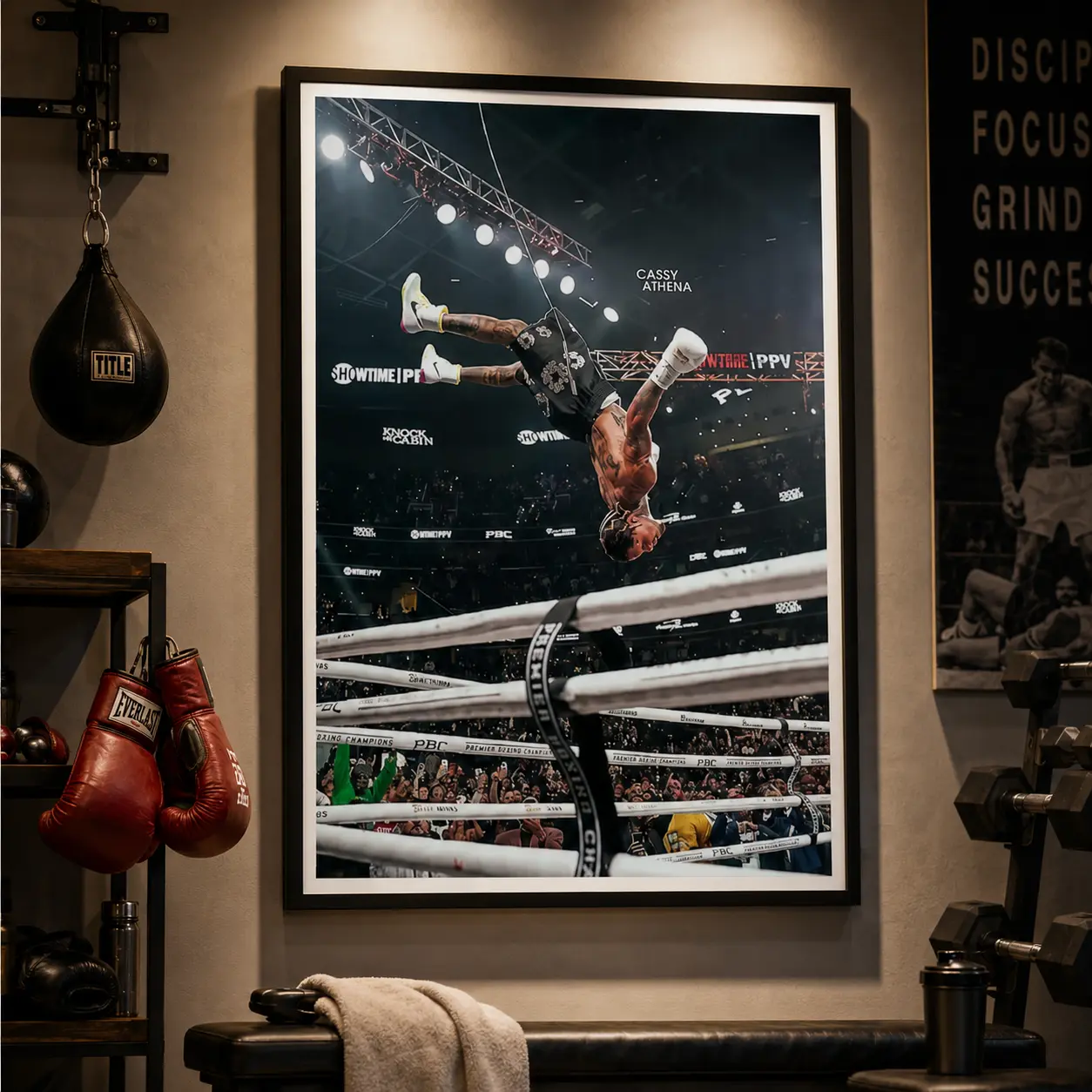 Tank Davis Flip Poster Boxing Fight Sports Wall Art Hypebeast Decor Man Cave MMA Art Canvas Print for Bedroom Man Cave Decor Room Wall Decorations