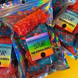 Sour Kaleidoscopes with Clusters rolled inside