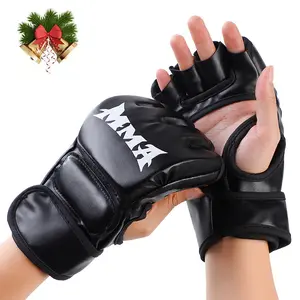 Boxing Gloves (1 Pair), Half Finger Boxing Gloves, Thickened Adult Gloves, Unisex Heavy Bag Training Gear, Durable and Comfortable, Ufc Gloves