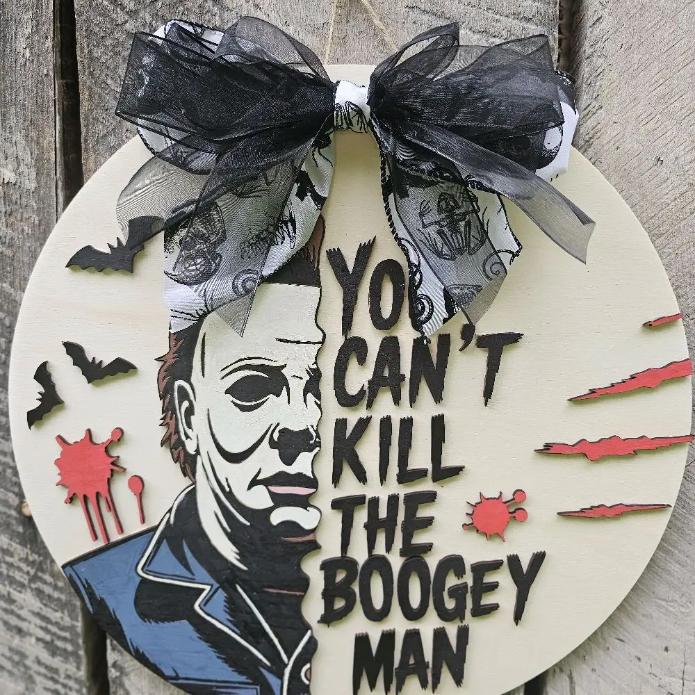 Scary Design Halloween Door Hanger