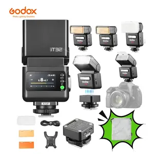 Godox iT32 TTL Camera Flash for Fuji Cameras, Camera Accessories with X5F Wireless Flash Trigger, Magnetic Hot Shoe, Built-in 2.4G Receiver, Compatible with Fuji XT4, XT3, XT30, XT20, XPro2, X-ro1, X100F, X100T