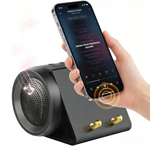 Smart Induction Bluetooth Speaker ，No Pairing Needed, HD Surround Subwoofer, Deep Bass Amplifier, Portable Audio Stand for Travel, Home & Desk
