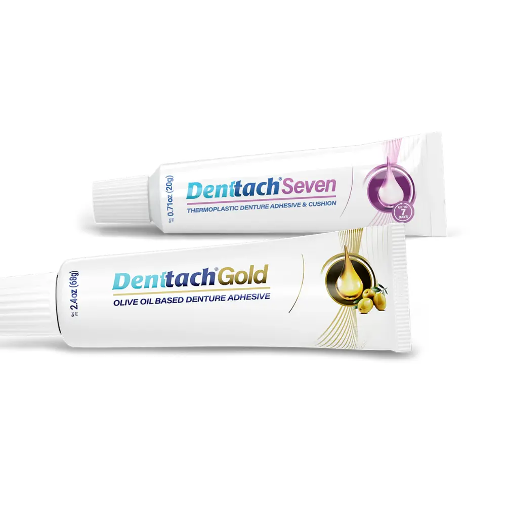 Denttach Seven and Gold Combination - For Comfort and strong every day Adhesive