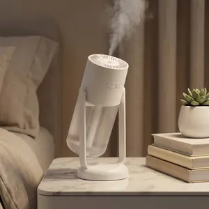 Humidifiers for Bedroom, Portable Cool Mist RGB Humidifier with 360° Rotation Stand, 260ml Large Tank, Fine Mist Output, Perfect for Car, Travel, Home and Office Daily Use#TikTokShopMothersDay