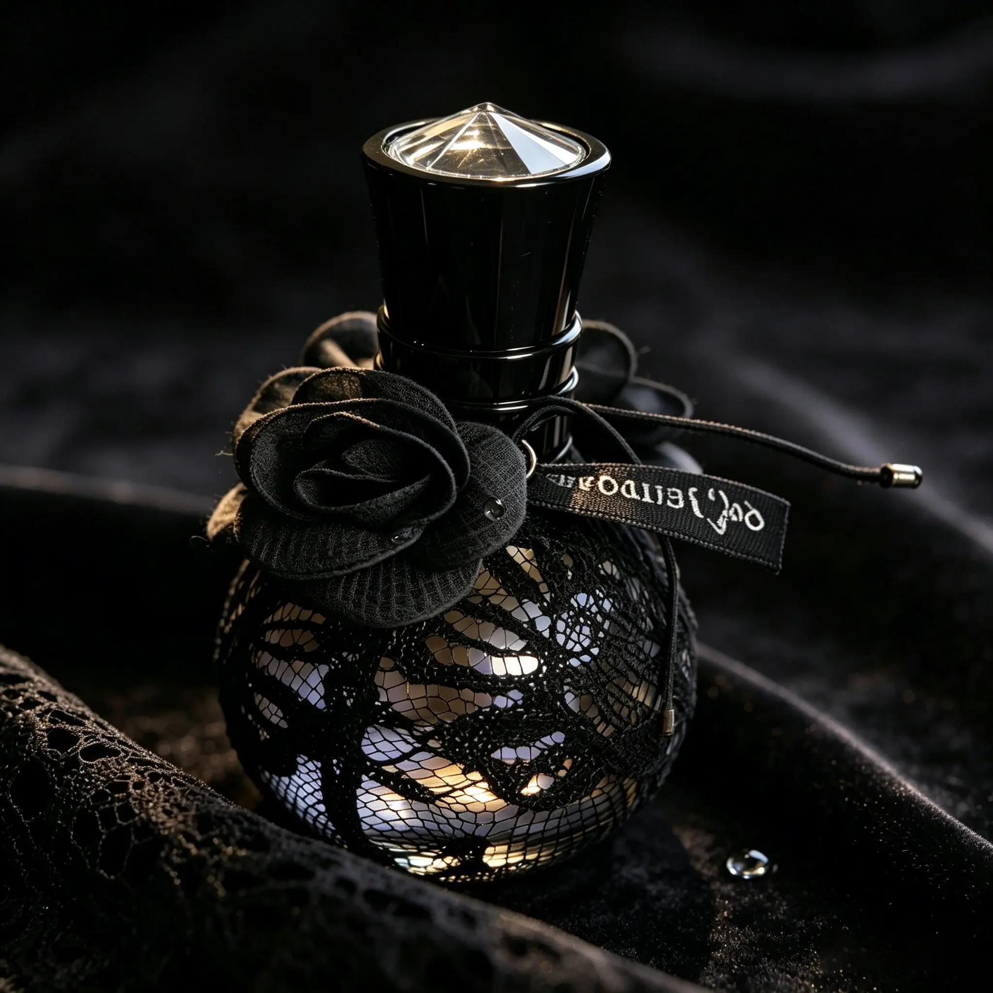 Women's Floral Perfume, Eau de Parfum, Midnight Bloom, Dark Romantic Aura, Rose and Lace, Mysterious Scent, Elegant Fragrance for Women, Deep Floral Perfume