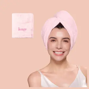 L'ANGE HAIR - Plush Hair Wrap Towel Medium Ultra-Absorbent Coral Fleece - Medium, Lightweight, Compact, Ultra-Absorbent Unisex Selfcare Bathroom Towel