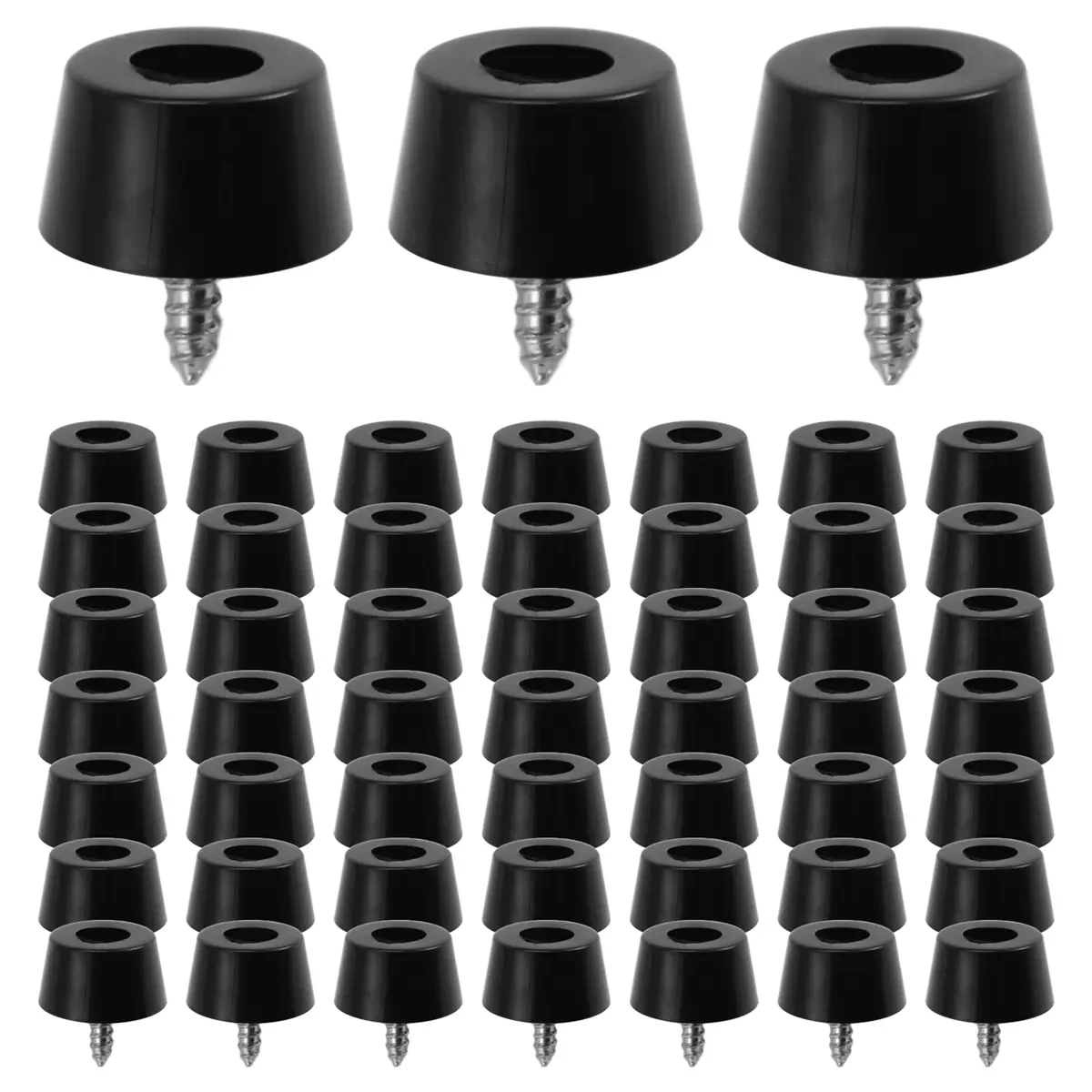 52PCS Rubber Feet for Cutting Board (0.31x0.59Inch) Anti Scratch Rubber Cutting Board Feet for Chairs & Other Furniture