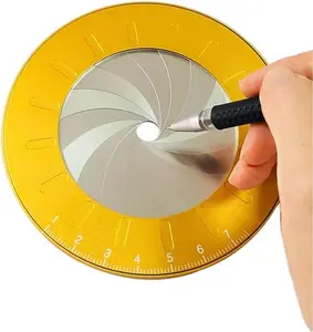 Adjustable Rotating Circle Drawing Machine - Aluminum Alloy, Stainless Steel Measuring & Drawing Ruler for Office, School Supplies