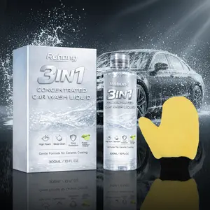 3in1 Concentrated Car Wash Liquid Foam Cleaner for Car Detailing and Polishing Scratch Remover High Gloss Shine Waterless Wash and Paint Protection