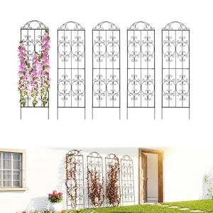 Arifaro Garden Trellis 2 Pack 80 Inch.H x 22 Inch.W Heavy-Duty Climbing Plant Trellis Metal Plant Supports Suitable Supporting Climbing Plants Outdoor, Roses, Vegetables, Vines, Flowers