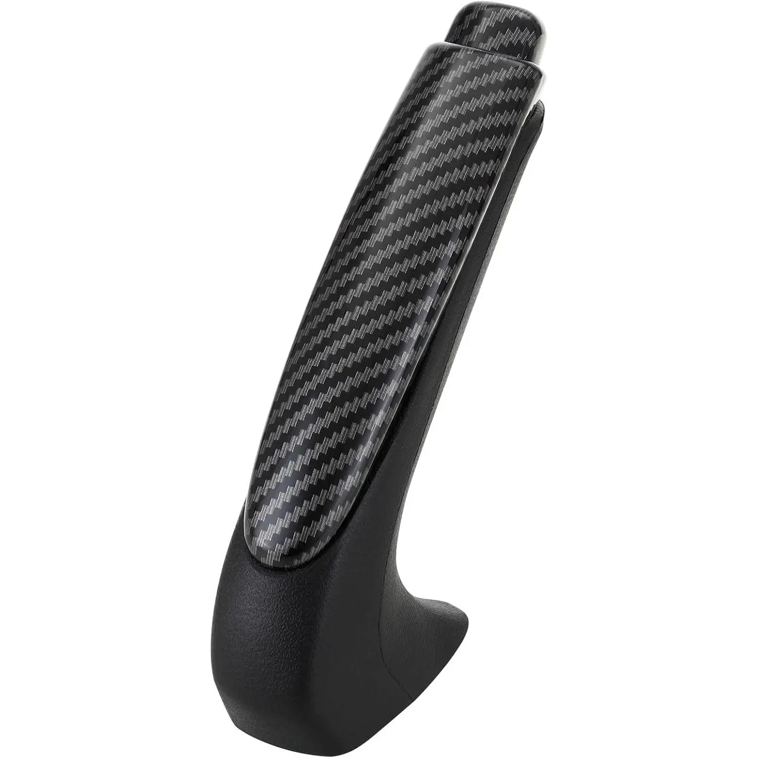 1× Carbon Fiber Style Emergency Brake Handle Set - OE Grade Automotive Replacement, Parking Handle Cover, Grip & Knob for 2006-2011 Honda Civic Car Interior Accessories
