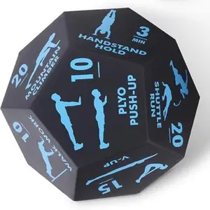 12-sided Fitness Dice Ball, 1 Count Durable Exercise Yoga Workout Ball, Multi-purpose Calisthenics Training Equipment Ideal for Home Gym, Fitness & Sports Class