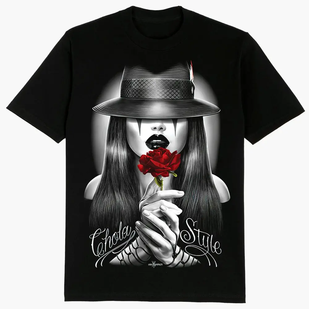 Payasa, Chicanos clothing , Lowrider clothing, Gangster clothes, Mexican Clothing Streetwear Shortsleeve Oversized