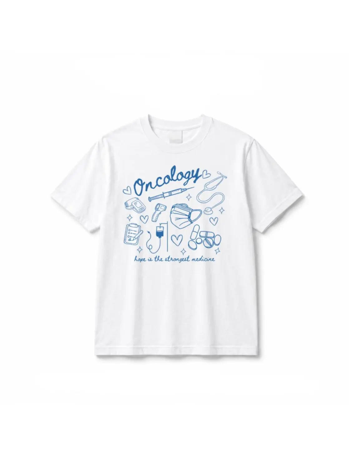 Women's Soft Short-Sleeve, Inspirational Gift for Oncology Nurses, Hematology Team & Pediatric Oncology RNs Print