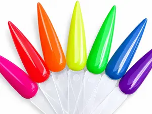 VIVID NEON COLLECTION -RITZY DIPS DIP POWDER- NEON POWDERS FOR ACRYLIC NAILS