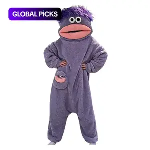 Cute Monster Wearable Blanket Hoodie, Soft Sugar Fleece Pullover, Warm Cozy Hooded Blanket, Ideal for Home, Party, Birthday Gift, Onesies