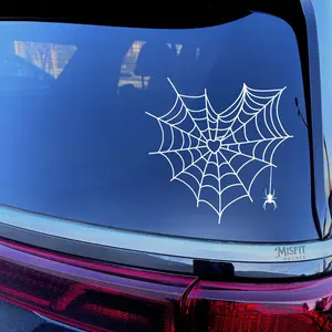 Heart Spider Web Car Decal: Gothic Punk Rock Vinyl Sticker – FASTSHIPPING