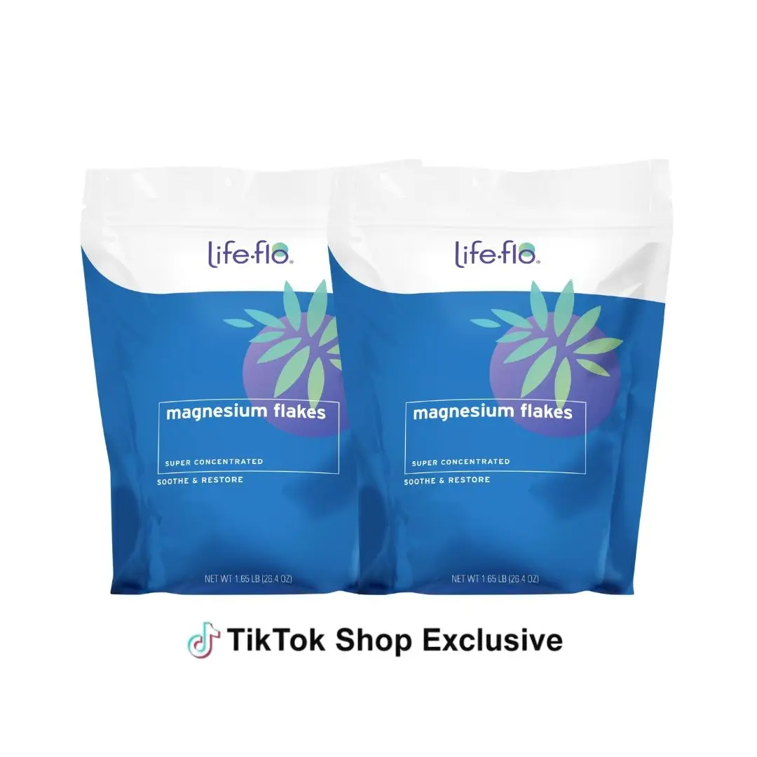 Pure Magnesium Flakes 2‑Pack – Premium Mineral Bath Soak