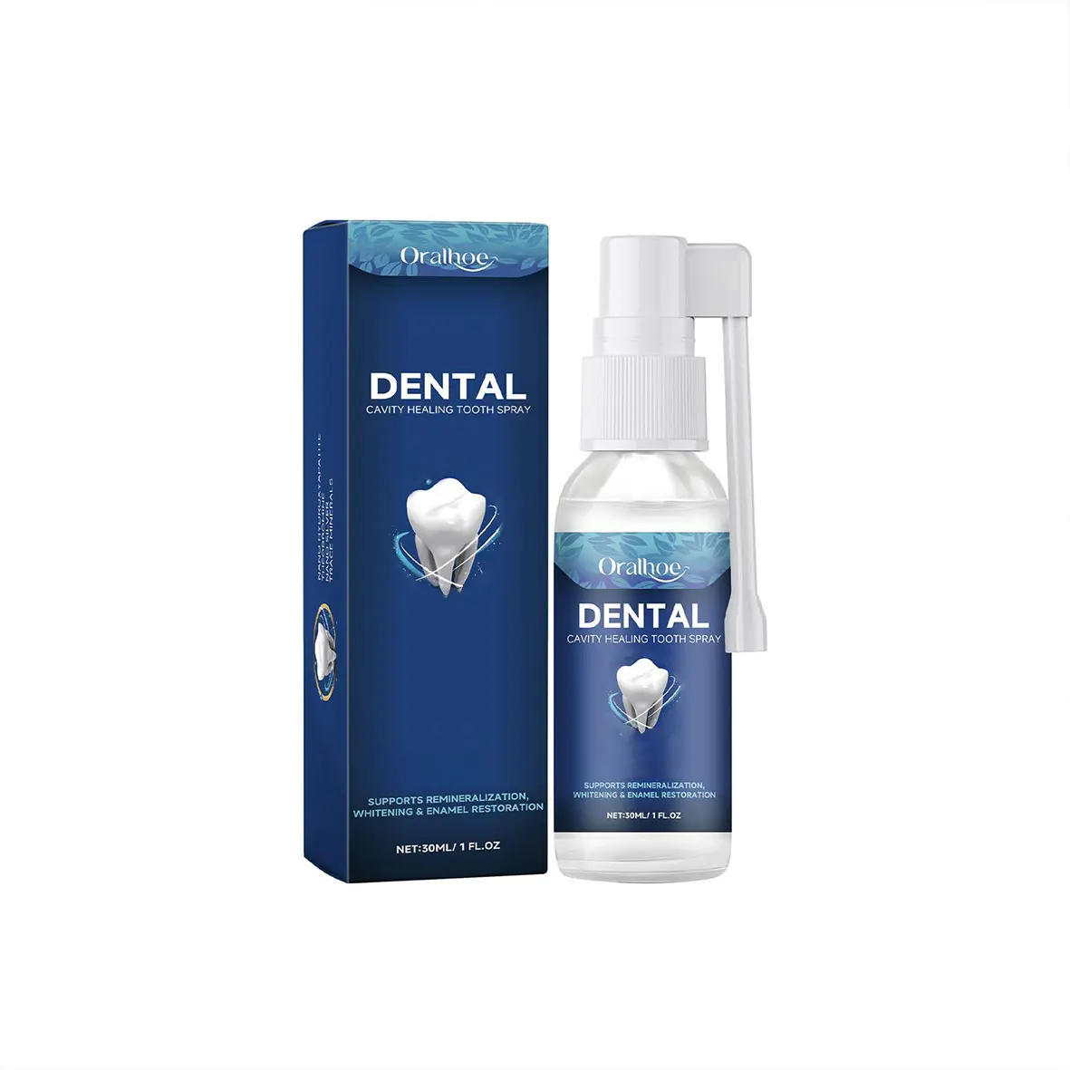 Oralhoe Tooth Care Spray 2 | Enamel Repair, Whitening & Fresh Breath | Gentle Oral Care for Daily Dental Hygiene