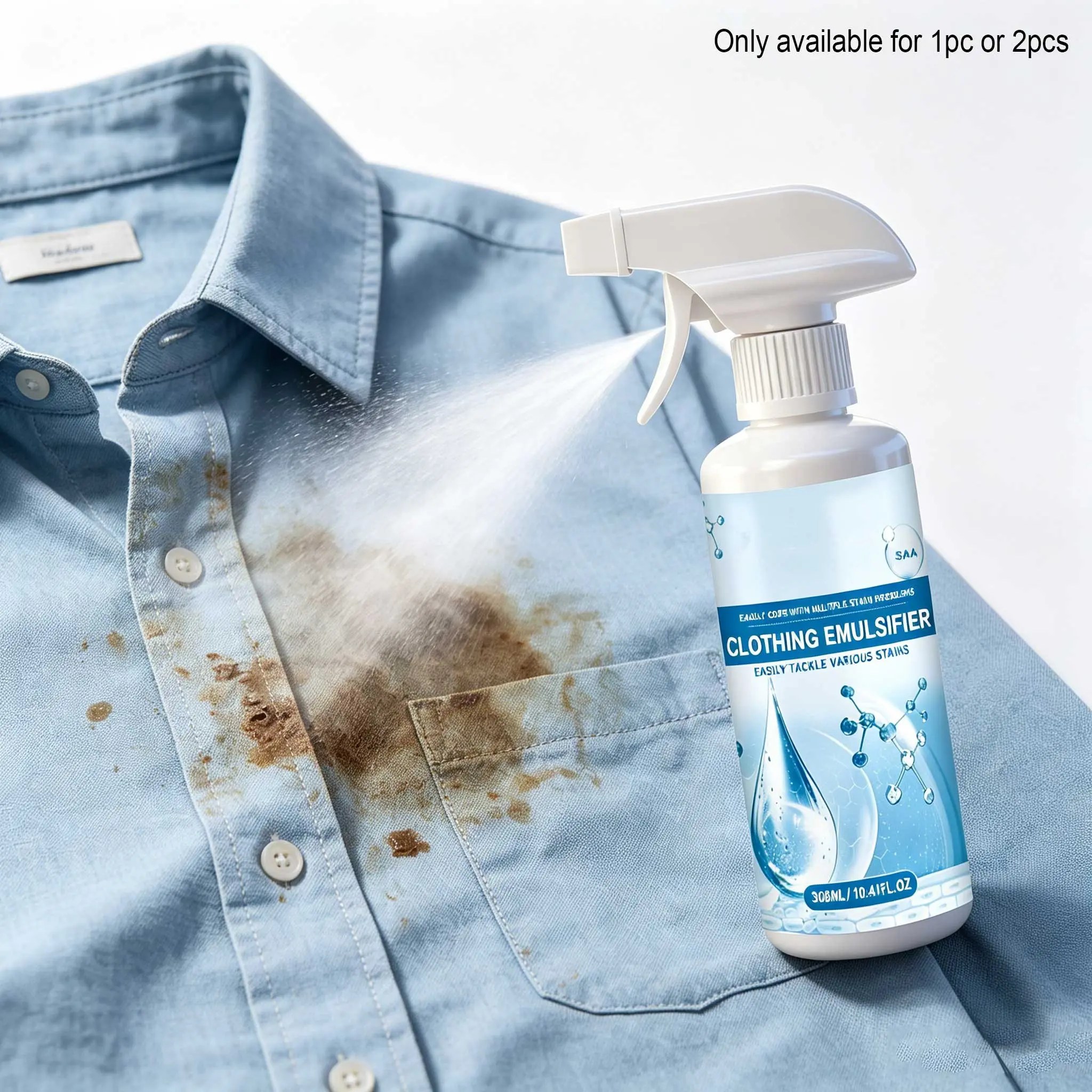 Clothing Stain Remover, Quick Action for Tough Stains, Gentle Cleaning, Convenient Stain Removal, Specialized for Clothes