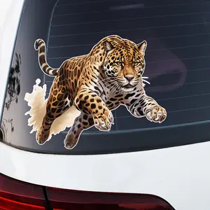 JAGUAR Vinyl Decals - Self Adhesive Animal Stickers for Cars, Motorcycles, Glass, Metal, Ceramic Surfaces - Glossy Surfaces, Irregular Shapes, Realistic Designs, Car Decals, Truck Sticker, Universal Car Sticker