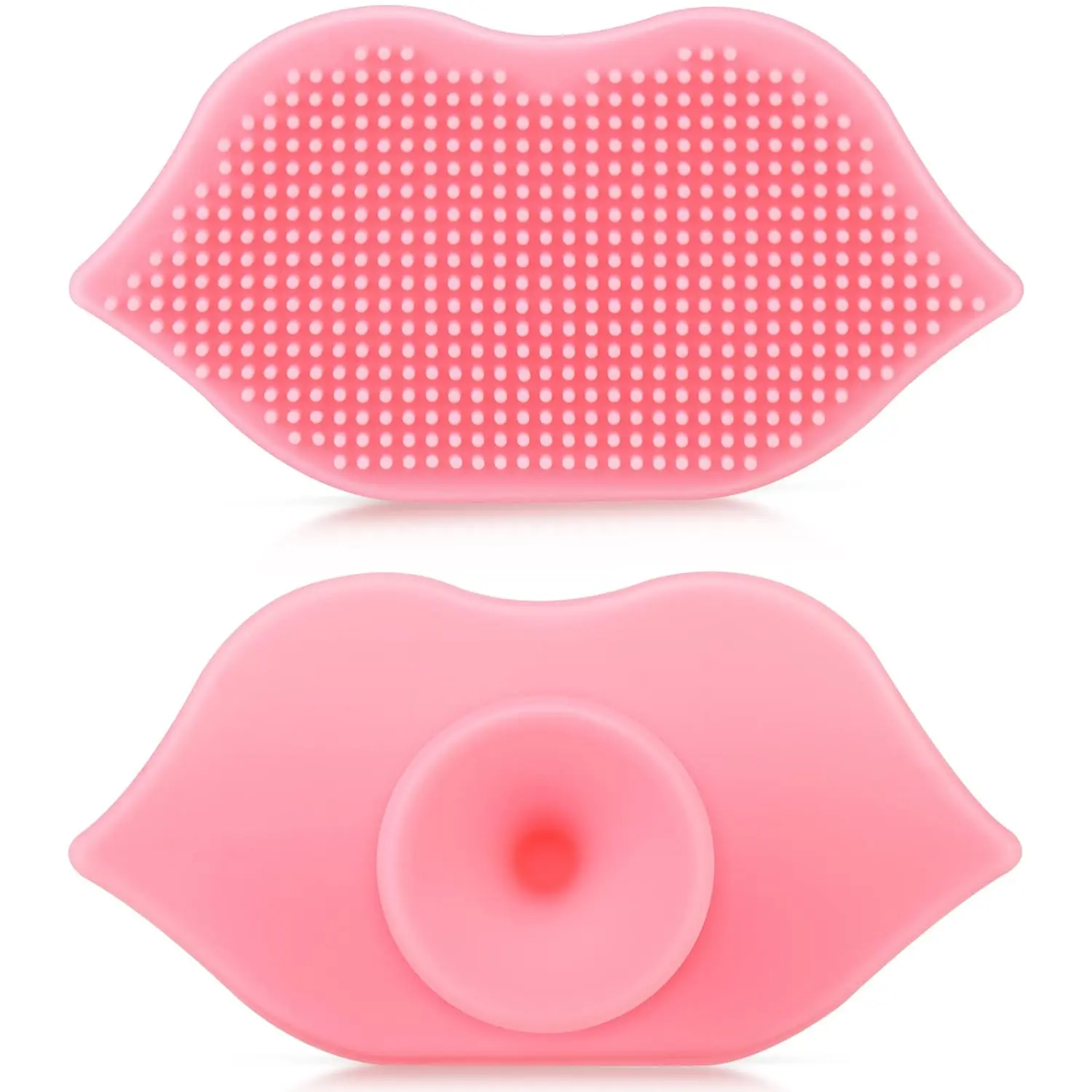 2 Pieces Lip Scrub Brush, Silicone Lip Scrubber and Exfoliating Brush Tool for Men Women Smoother and Fuller Lip Appearance