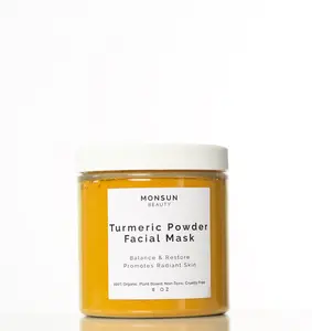 Organic Pure Turmeric Face Mask Powder, 8oz Plant-Based Skincare - Antioxidants, Exfoliant, Glowy Face Masks for All Skin Types, Anti-Aging, Skin Repair, Moisturizing, Tone Enhancer, Antioxidants Face Masks