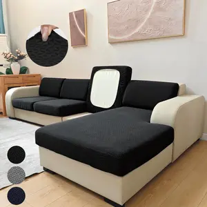 Modern Elastic Sofa Cover, Triangle Pattern, Fits Single/dual/triple/four-Seat Sofas, Pet-Friendly, All Seasons